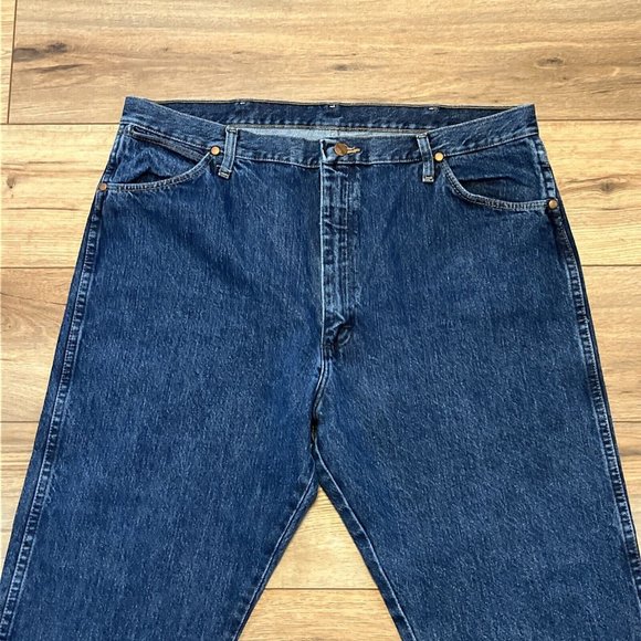 Men's Wrangler Western Denim Jeans SZ 40x30 Blue Cotton 13MWZWD Classic - Picture 2 of 10